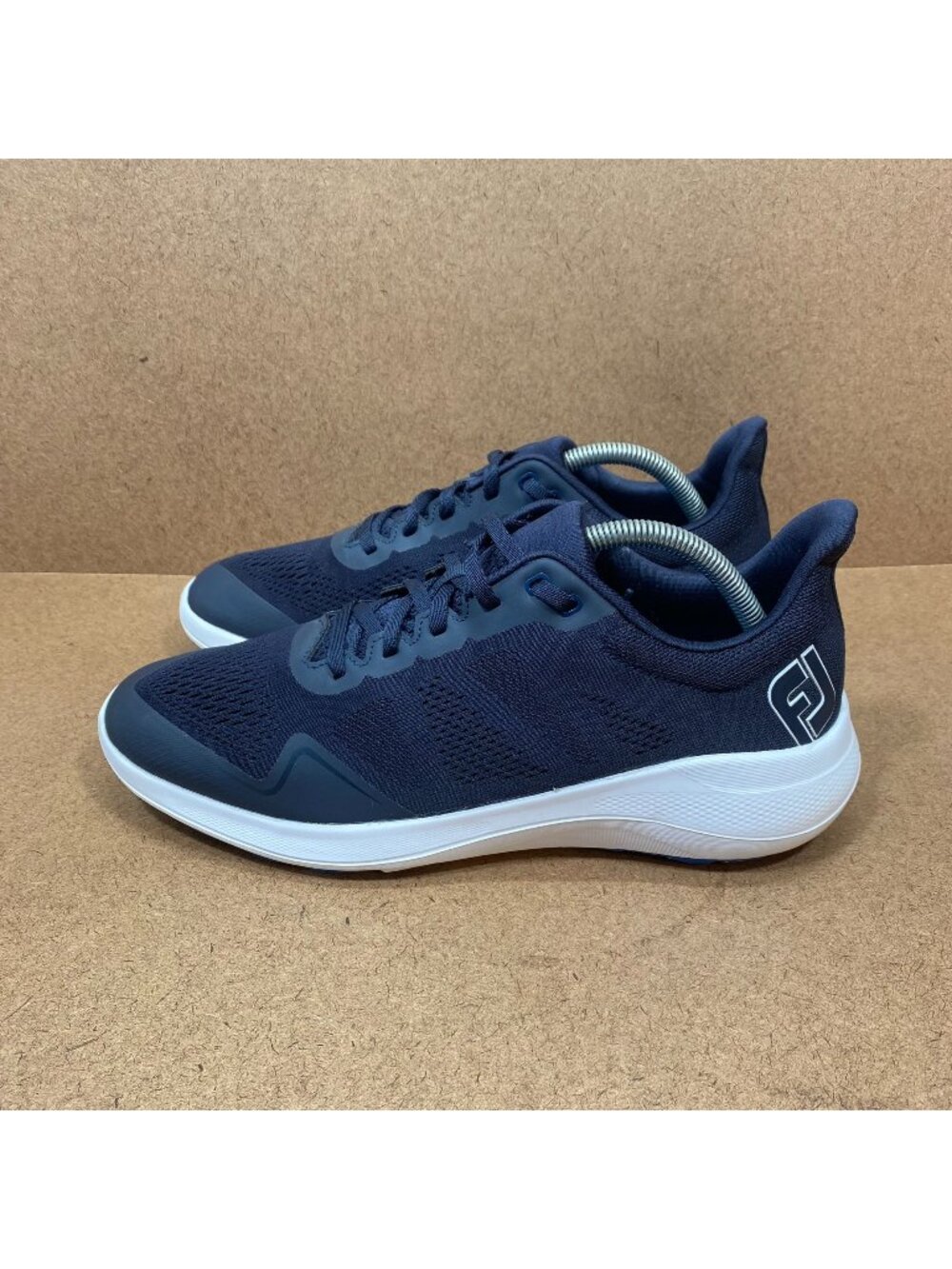 FootJoy Flex XP Spikeless Golf Shoes Navy Mesh Size 9M Mens Lightweight Durable